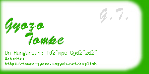 gyozo tompe business card